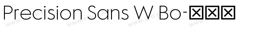 Precision Sans W Bo字体转换